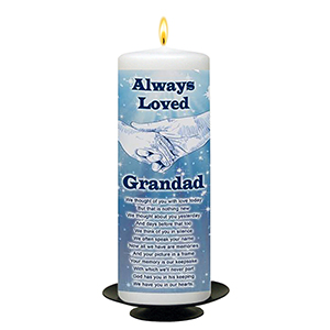 Customised Remembrance Candle - White Rose with Photo Thinking Of You